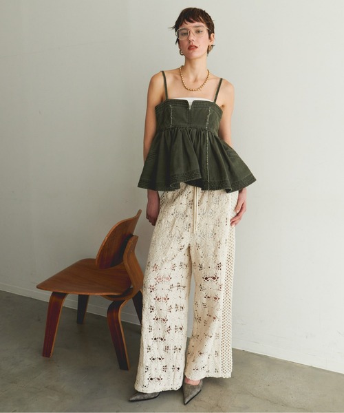 パンツ Mixed Lace Easy Pants maison special Mixed Lace Easy Pants
