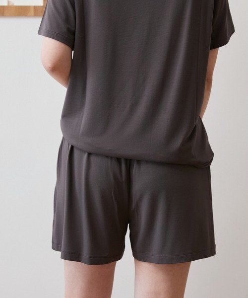 ジェラートピケCOOLレーヨン デザートロゴTシャツ＆ショートパンツ上下セット セール】【ラッピング済み】【HOMME】【接触冷感】COOLレーヨン
