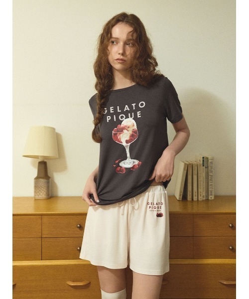 接触冷感 COOLレーヨンデザートロゴTシャツ＆ショートパンツ セール】【接触冷感】COOLレーヨンデザートロゴショートパンツ