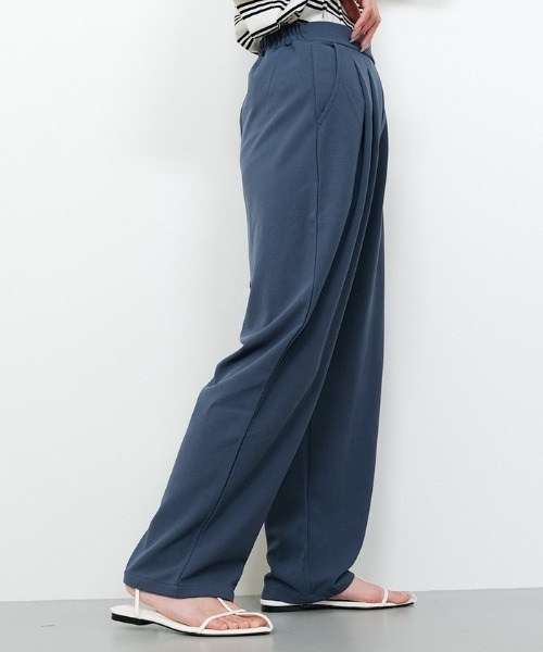 aquagarage(アクアガレージ)の「タックジョーゼットパンツ(その他パンツ・レディース・ブラック/ブルー/グレー・M/L)」の9枚目の写真