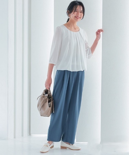 aquagarage(アクアガレージ)の「タックジョーゼットパンツ(その他パンツ・レディース・ブラック/ブルー/グレー・M/L)」の18枚目の写真