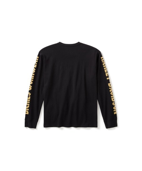 ゴールドカラー【Dickies x H-D】ビーウェイト 半袖Tシャツ f-box_dickies-ws22c