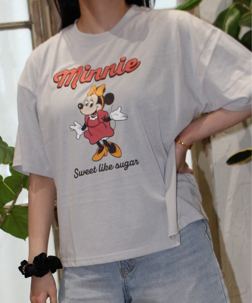 【CODEGRAPHY】★ミッキーマウス ハート ミニーマウス 半袖 T★ ミニーマウス©ディズニー ハートTシャツ - オフホワイト | ZARA