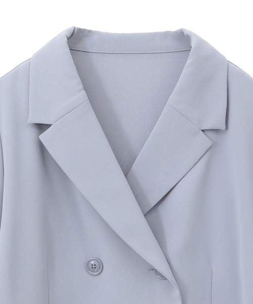 earth music&ecology(アースミュージックアンドエコロジー)の「ショートテーラードジャケット(テーラードジャケット・レディース・アイボリー/サックスブルー/ブラック・FREE)」の20枚目の写真