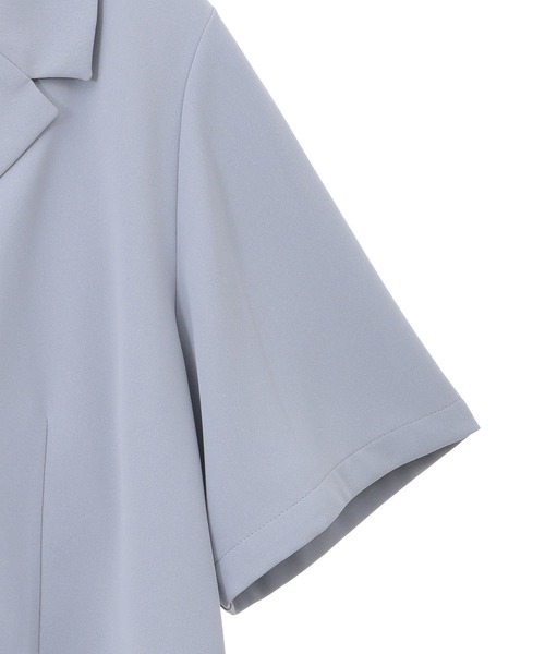 earth music&ecology(アースミュージックアンドエコロジー)の「ショートテーラードジャケット(テーラードジャケット・レディース・アイボリー/サックスブルー/ブラック・FREE)」の21枚目の写真