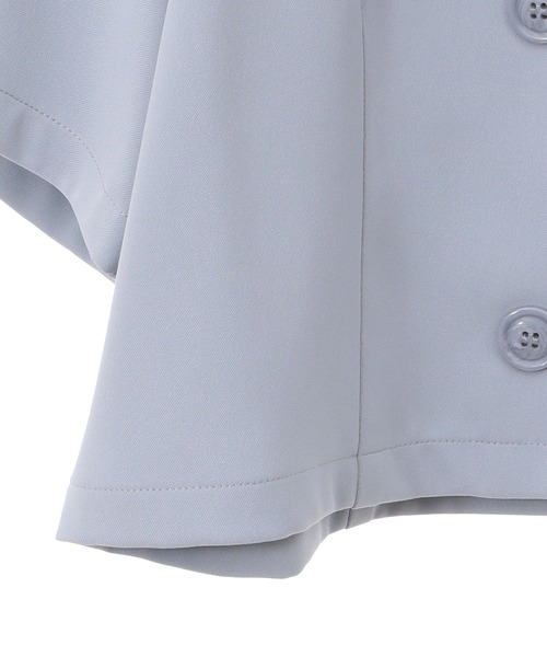 earth music&ecology(アースミュージックアンドエコロジー)の「ショートテーラードジャケット(テーラードジャケット・レディース・アイボリー/サックスブルー/ブラック・FREE)」の22枚目の写真