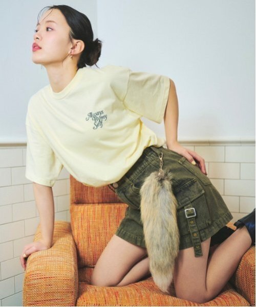 LOVETOXIC（ラブトキシック）の「【LTXC】カーゴデニムミニスカート（スカート・キッズ・グレー/ブルー/カーキ・S:140cm/M:150cm/L:160cm）」の4枚目の写真