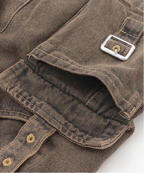 LOVETOXIC（ラブトキシック）の「【LTXC】カーゴデニムミニスカート（スカート・キッズ・グレー/ブルー/カーキ・S:140cm/M:150cm/L:160cm）」の14枚目の写真