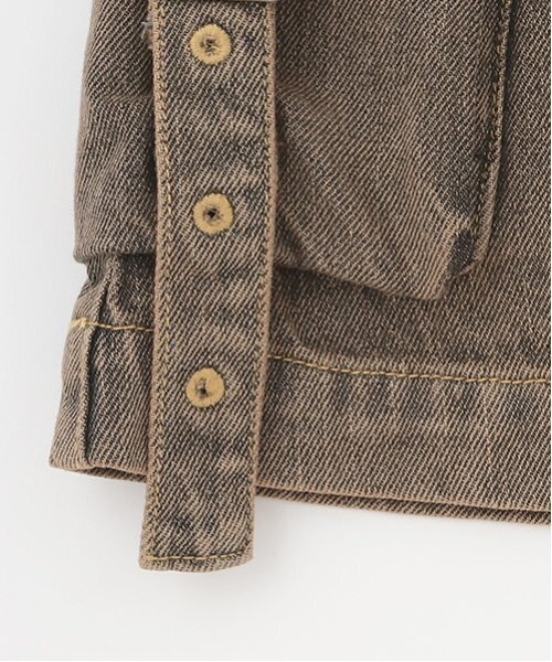 LOVETOXIC（ラブトキシック）の「【LTXC】カーゴデニムミニスカート（スカート・キッズ・グレー/ブルー/カーキ・S:140cm/M:150cm/L:160cm）」の15枚目の写真