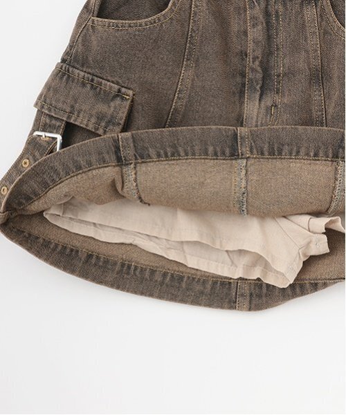 LOVETOXIC（ラブトキシック）の「【LTXC】カーゴデニムミニスカート（スカート・キッズ・グレー/ブルー/カーキ・S:140cm/M:150cm/L:160cm）」の17枚目の写真