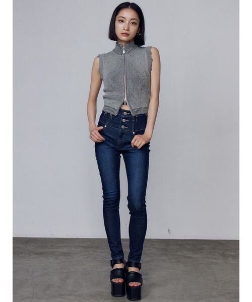 EMODA(エモダ)の「【ELDER】MONSTER H/W DENIM(デニムパンツ・レディース・ブラック/インディゴブルー・MEDIUM/SMALL/X-SMALL)」の15枚目の写真