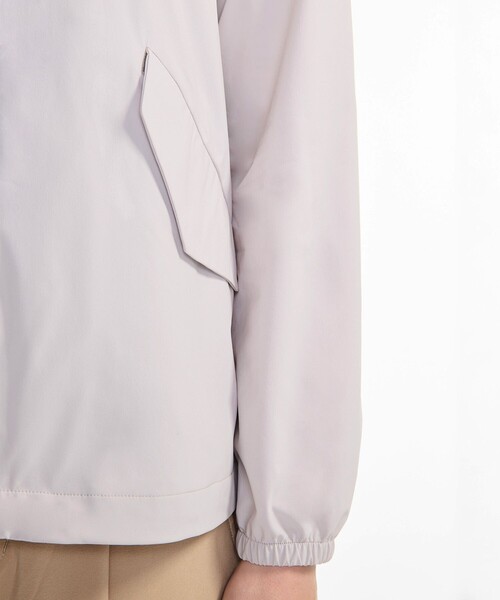 AIGLE（エーグル）の「撥水 UVカット ワンポイントロゴ刺繍 ノーカラージャケット（ノーカラージャケット・レディース・オフホワイト/ブラック/モスグリーン・36/34/40/38）」の18枚目の写真