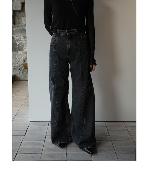 Maison Margiela(メゾンマルジェラ)の「Maison Margiela-men PANTS 5 POCKETS(デニムパンツ・メンズ・ブラック・44/46)」の3枚目の写真