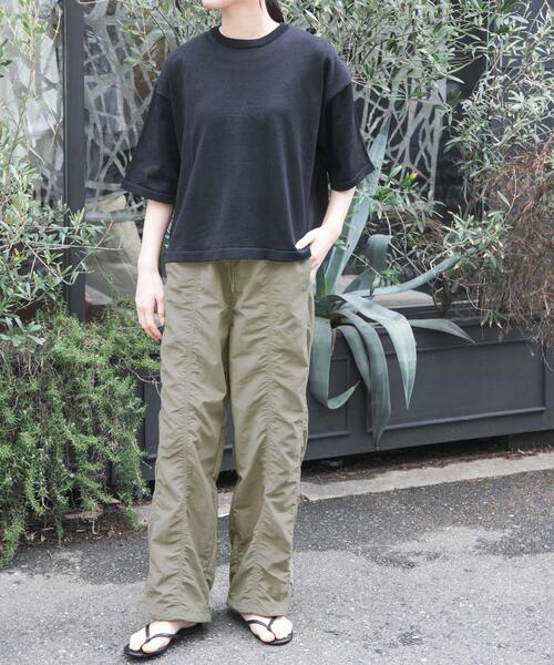 FORK&SPOON（フォークアンドスプーン）の「FORK&SPOON　センターシームドローストリングパンツ（その他パンツ・レディース・ベージュ系その他/ブラック・1/2）」の9枚目の写真