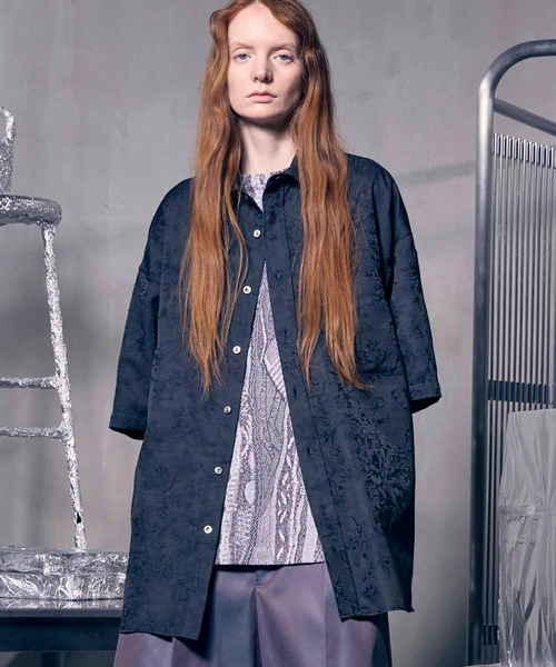 プライムオーバーレギュラーカラーショートスリーブシャツコート MAISON SPECIAL（メゾンスペシャル）の「《UNISEX》【LIMITED