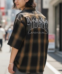 CHECK DAMAGE S/S SHIRTS / THRASHERスラッシャーチェックダメージ半袖シャツ