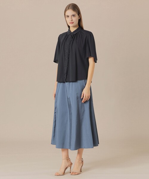 MACKINTOSH LONDON（マッキントッシュ ロンドン）の「シルキーサテンスカート（スカート・レディース・ライトブルー/ブラウン系その他・38/36）」の4枚目の写真