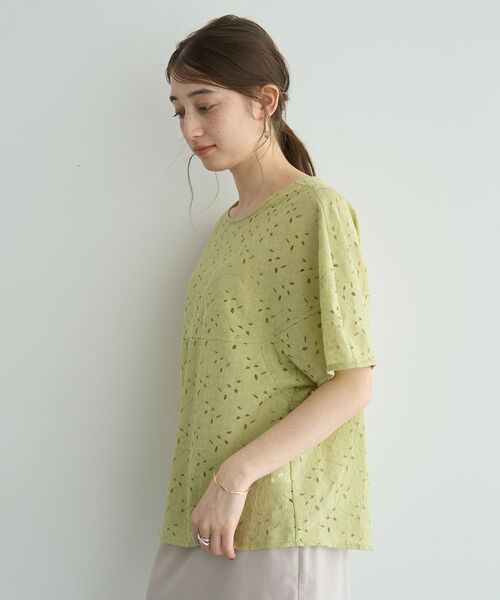 YECCA VECCA（イェッカヴェッカ）の「レースブラウス（シャツ/ブラウス・レディース・ブラック/グリーン/オフホワイト・FREE）」の19枚目の写真