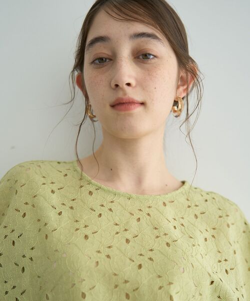 YECCA VECCA（イェッカヴェッカ）の「レースブラウス（シャツ/ブラウス・レディース・ブラック/グリーン/オフホワイト・FREE）」の21枚目の写真