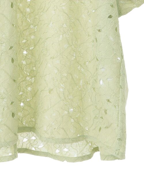 YECCA VECCA（イェッカヴェッカ）の「レースブラウス（シャツ/ブラウス・レディース・ブラック/グリーン/オフホワイト・FREE）」の12枚目の写真