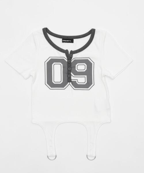 dispark（ディスパーク）の「DISPARK/ナンバリングガーターピチT（Tシャツ/カットソー・レディース・ネイビー/ホワイト・FREE）」の14枚目の写真