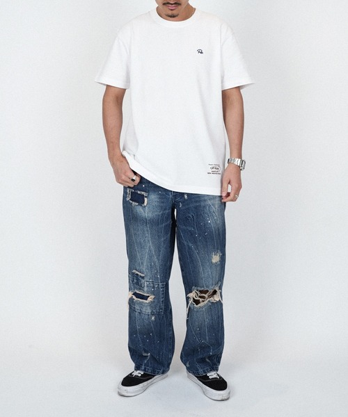 #Re:room(リルーム)の「ヴィンテージクラッシュワイドデニム(デニムパンツ・メンズ・ブルー・MEDIUM/LARGE/SMALL)」の3枚目の写真