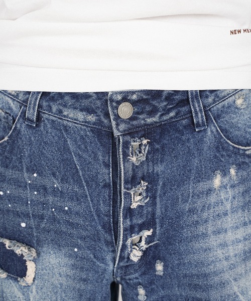 #Re:room(リルーム)の「ヴィンテージクラッシュワイドデニム(デニムパンツ・メンズ・ブルー・MEDIUM/LARGE/SMALL)」の9枚目の写真