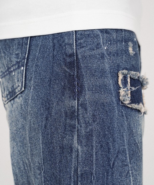 #Re:room(リルーム)の「ヴィンテージクラッシュワイドデニム(デニムパンツ・メンズ・ブルー・MEDIUM/LARGE/SMALL)」の11枚目の写真