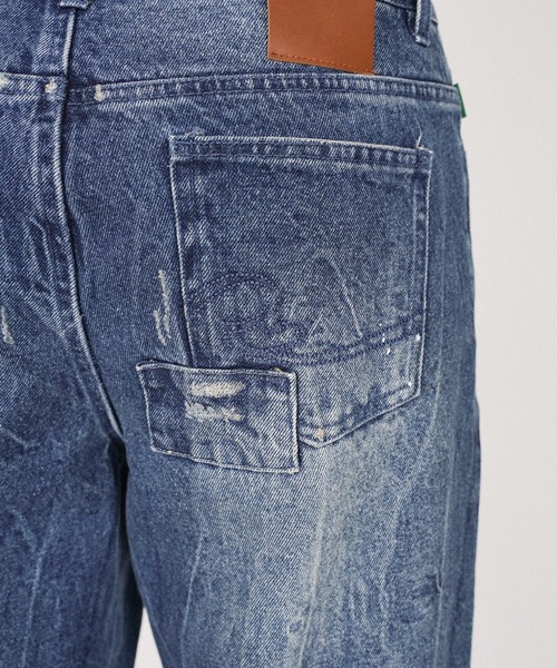 #Re:room(リルーム)の「ヴィンテージクラッシュワイドデニム(デニムパンツ・メンズ・ブルー・MEDIUM/LARGE/SMALL)」の14枚目の写真