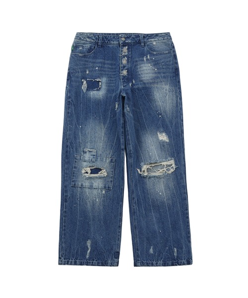 #Re:room(リルーム)の「ヴィンテージクラッシュワイドデニム(デニムパンツ・メンズ・ブルー・MEDIUM/LARGE/SMALL)」の17枚目の写真