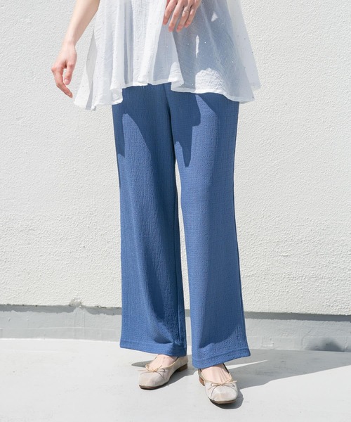 ITEMS URBANRESEARCH（アイテムズ アーバンリサーチ）の「カットヨウリュウイージーパンツ（その他パンツ・レディース・ブルー/モカ/ベージュ系その他/ブラック・FREE）」の5枚目の写真