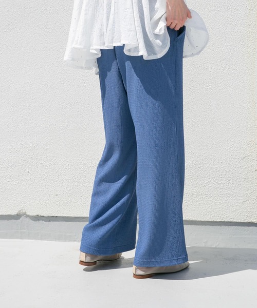 ITEMS URBANRESEARCH（アイテムズ アーバンリサーチ）の「カットヨウリュウイージーパンツ（その他パンツ・レディース・ブルー/モカ/ベージュ系その他/ブラック・FREE）」の6枚目の写真