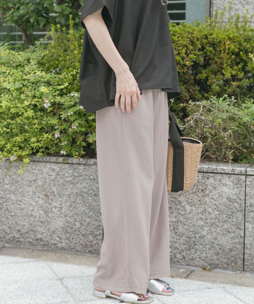 ITEMS URBANRESEARCH（アイテムズ アーバンリサーチ）の「カットヨウリュウイージーパンツ（その他パンツ・レディース・ブルー/モカ/ベージュ系その他/ブラック・FREE）」の11枚目の写真