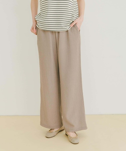 ITEMS URBANRESEARCH（アイテムズ アーバンリサーチ）の「カットヨウリュウイージーパンツ（その他パンツ・レディース・ブルー/モカ/ベージュ系その他/ブラック・FREE）」の16枚目の写真