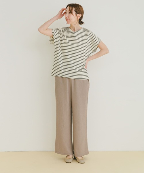 ITEMS URBANRESEARCH（アイテムズ アーバンリサーチ）の「カットヨウリュウイージーパンツ（その他パンツ・レディース・ブルー/モカ/ベージュ系その他/ブラック・FREE）」の19枚目の写真