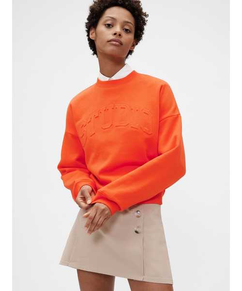 トレーナー スウェット GapStudio ヴィンテージソフト ウェッジ スウェットシャツ トレーナー レディース GapStudio ヴィンテージソフト ウェッジ スウェットシャツ