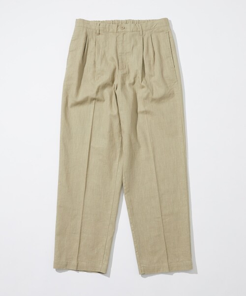セール】LINEN COTTON EASY SLACKS/リネン コットン イージー