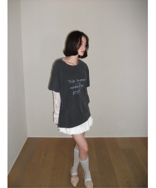 Smyeon(スミョン)の「smyeon member T-shirt/スミョンメンバーTシャツ☆彡(Tシャツ/カットソー・レディース・ブラック/イエロー/ホワイト・FREE)」の7枚目の写真