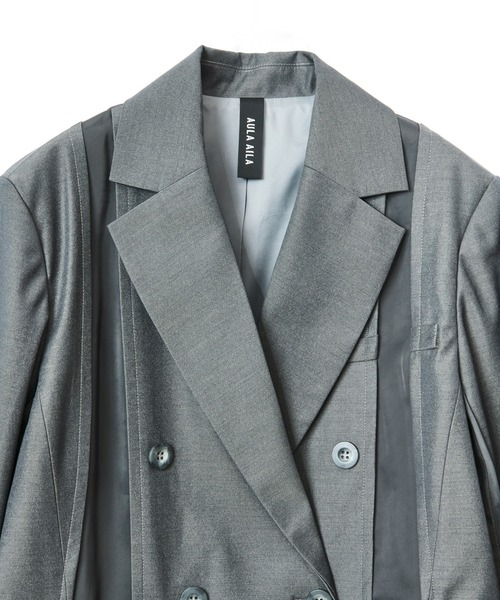 AULA AILA（アウラアイラ）の「2WAYルーズジャケット（テーラードジャケット・レディース・ブラック/グレー/ブラウン・0）」の22枚目の写真