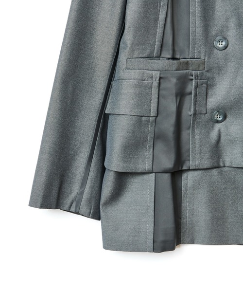 AULA AILA（アウラアイラ）の「2WAYルーズジャケット（テーラードジャケット・レディース・ブラック/グレー/ブラウン・0）」の21枚目の写真