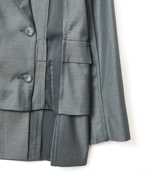 AULA AILA（アウラアイラ）の「2WAYルーズジャケット（テーラードジャケット・レディース・ブラック/グレー/ブラウン・0）」の20枚目の写真