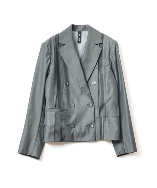 AULA AILA（アウラアイラ）の「2WAYルーズジャケット（テーラードジャケット・レディース・ブラック/グレー/ブラウン・0）」の15枚目の写真