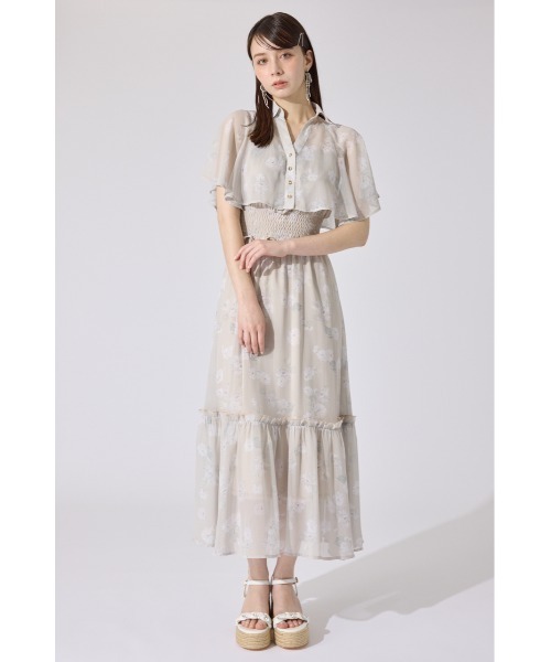 セール】クロップドシャツセットシャーリングワンピース 夏服