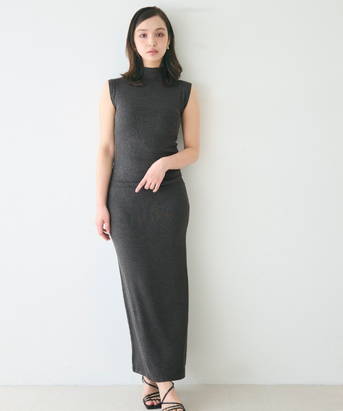 coca(coca)(コカ)の「【WEB限定セール】リブタイトスカート(スカート・レディース・チャコール/ブラック・M/L/XL)」の9枚目の写真