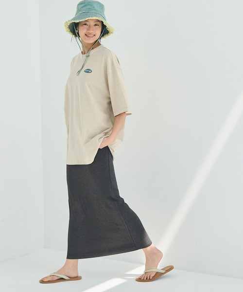 coca(coca)(コカ)の「【WEB限定セール】リブタイトスカート(スカート・レディース・チャコール/ブラック・M/L/XL)」の5枚目の写真