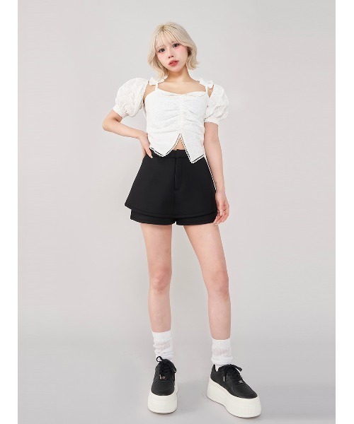 シルエットカットスカートライクショートパンツ（その他パンツ