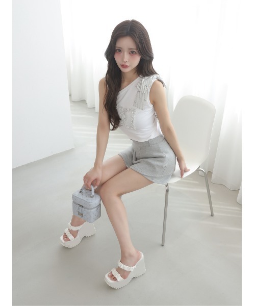 シルエットカットスカートライクショートパンツ（その他パンツ  