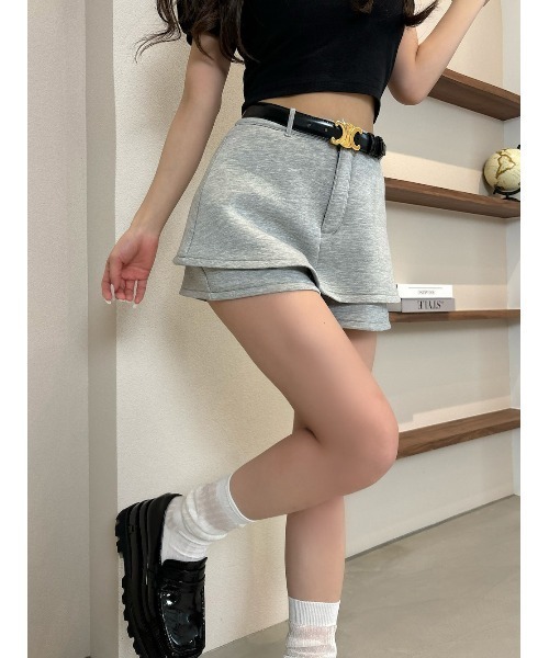 シルエットカットスカートライクショートパンツ（その他パンツ