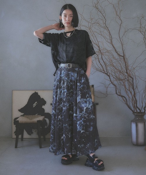トップス HARE シアージャガードトップス(HARE)（Tシャツ/カットソー）｜HARE
