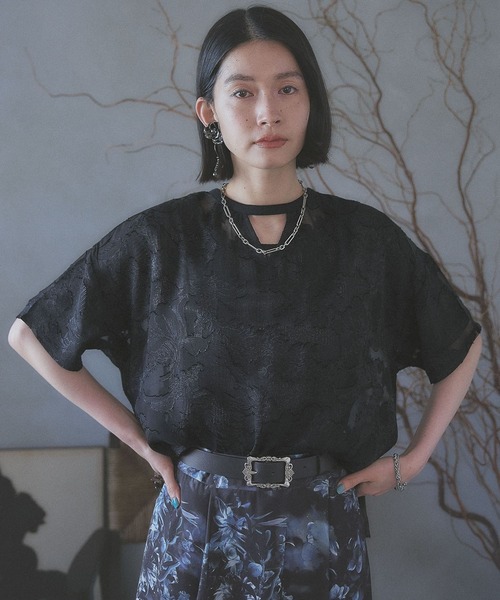 トップス HARE シアージャガードトップス(HARE)（Tシャツ/カットソー）｜HARE